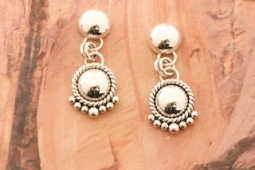 Artie Yellowhorse Sterling Silver Post Earrings